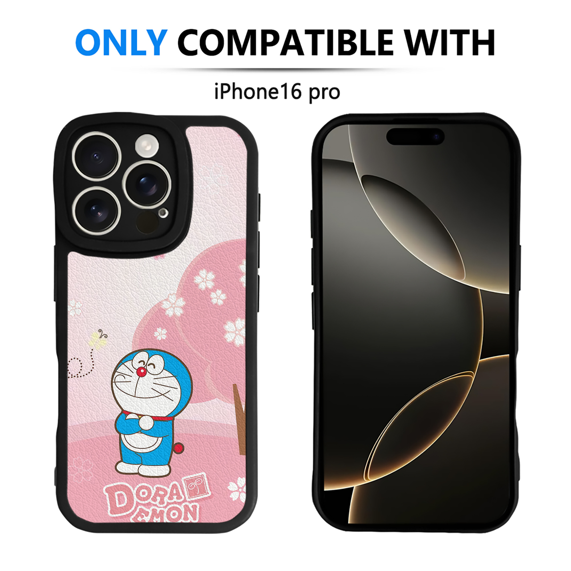 （画像用） ドラえもん Doraemon 【iPhone 16シリーズ対応】シリコンスマホケース（レザー調） 材質：シリコン